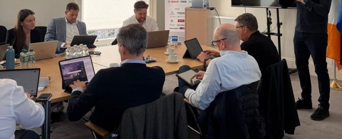 Picture of Mark Kelly providing an AI workshop at AHK Germany Chamber Ireland