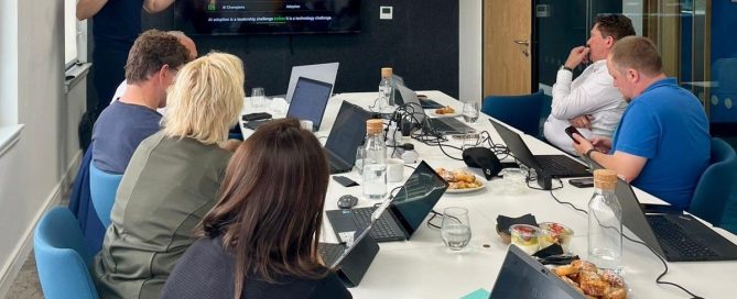 Mark Kelly AI Expert doing a workshop for Leaders from Germany. AI Executive Workshop