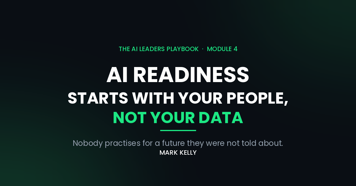 AI readiness featured image reading AI Readiness Starts With Your People, Not Your Data