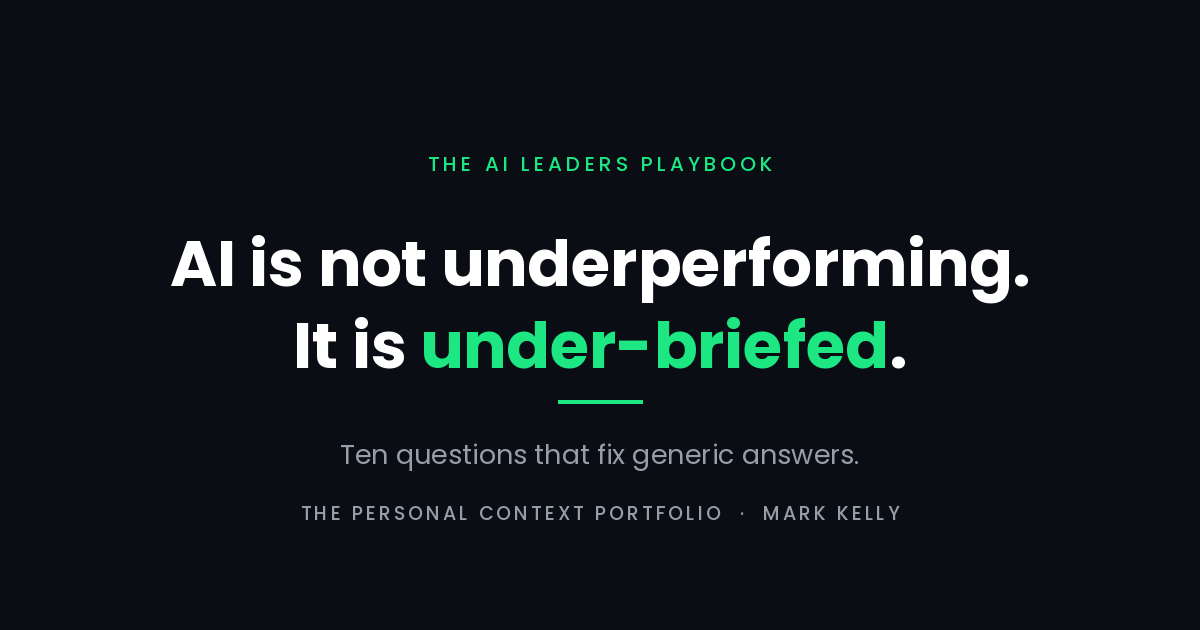 AI custom instructions explained. AI is not underperforming, it is under-briefed.