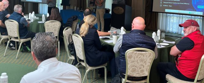 Mark Kelly presenting AI for small business at the LEO Kilkenny AI Master Series, Newpark Hotel