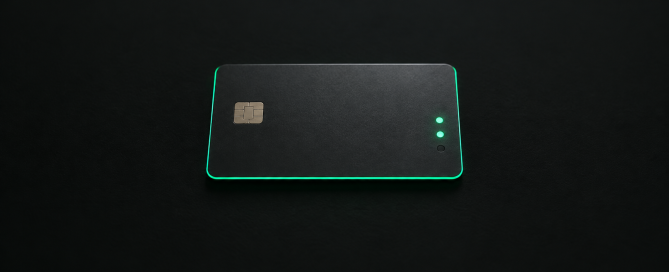Modern access card representing permissions and AI agent governance